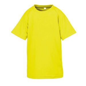 Spiro Impact Childrens/Kids Junior Performance Aircool T-Shirt / Fluorescent Yel
